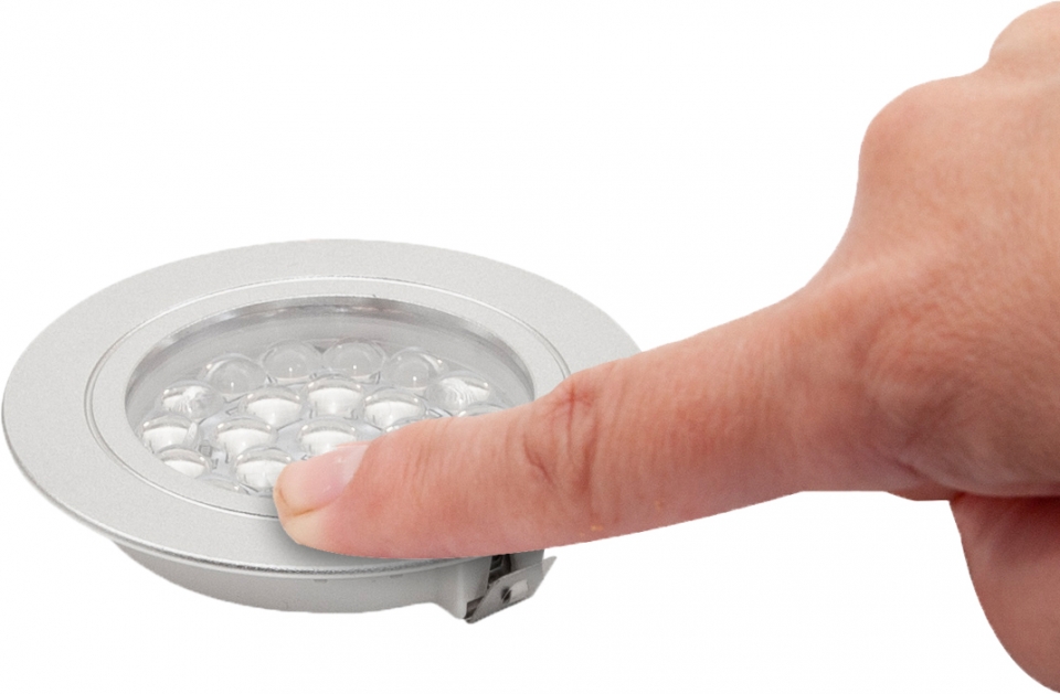 Vechline Mini Touch LED Downlight CORVUS nickel