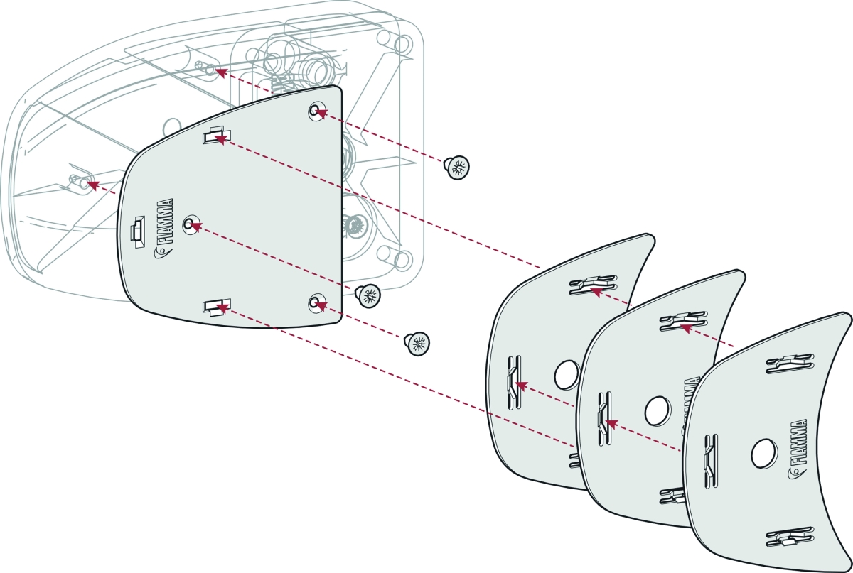 Fiamma Kit Spacer Safe Door >2017