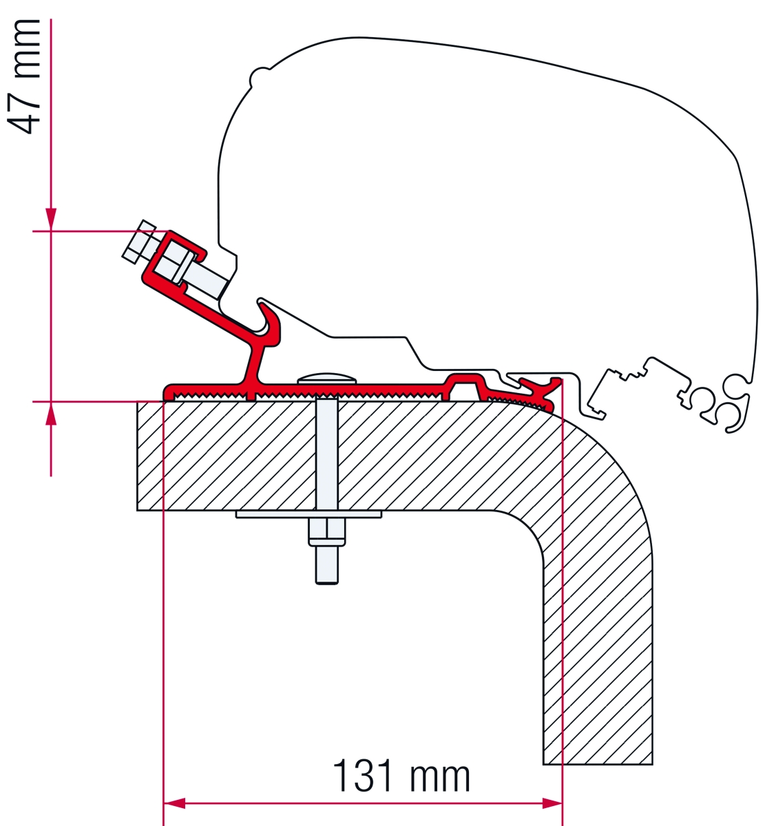 Fiamma F65 Hymer Adapter 340 cm