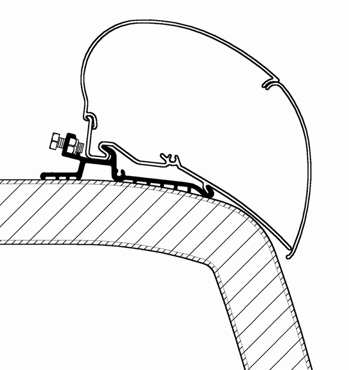 Thule Hymer SX Adapter 350 cm