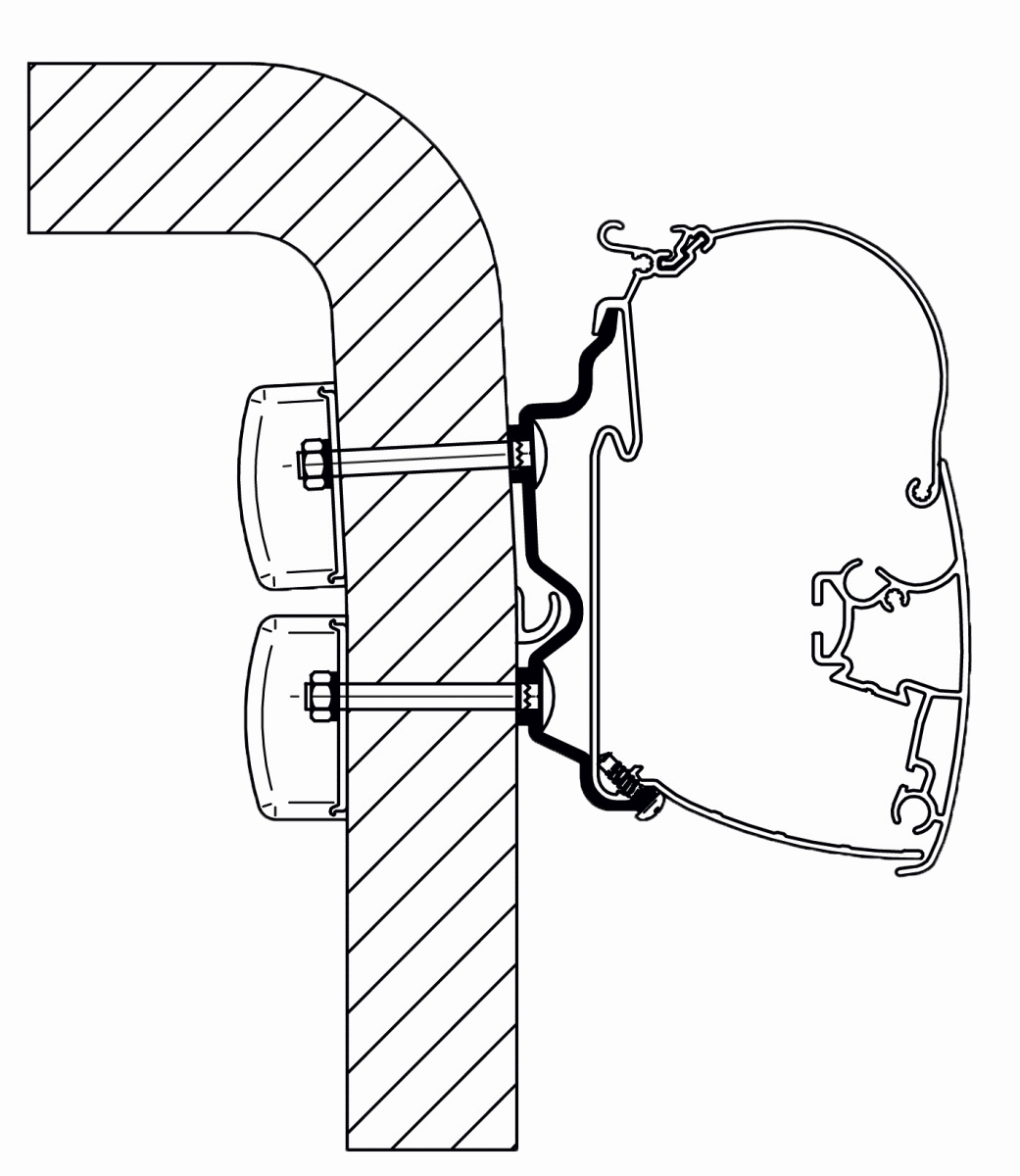 Thule Omnistor Hymer 2016 Adapter