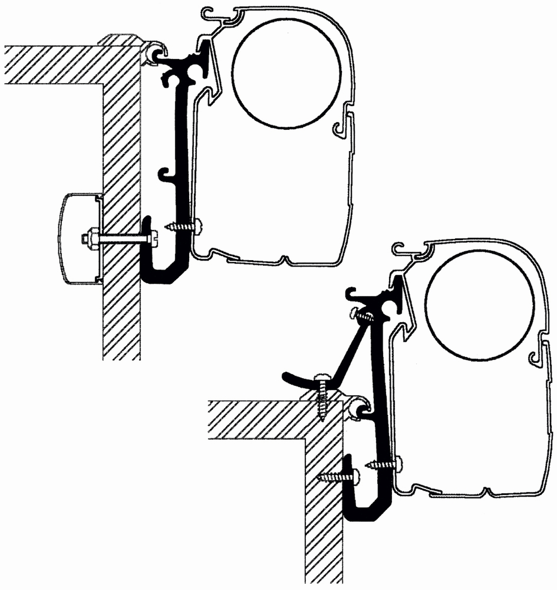 Thule Omnistor Universal Caravan Adapterset 3er Pack