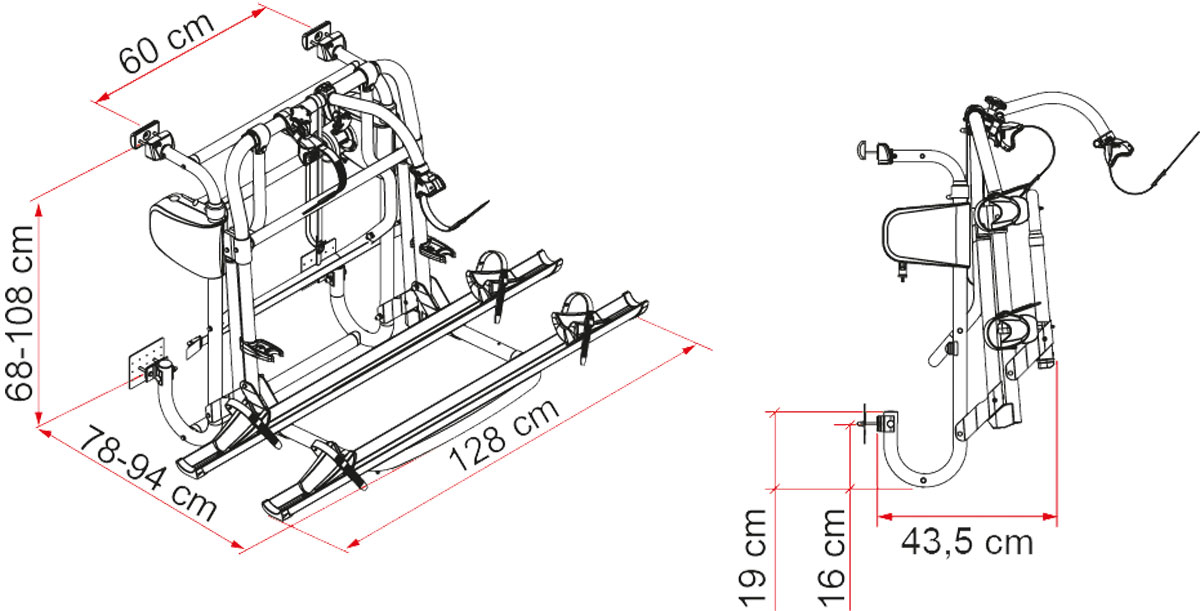 Fiamma CARRY-BIKE Lift 77 Mod. 2024