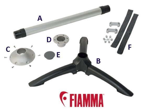 Fiamma Table Legs Adapter Tube Pro (F)