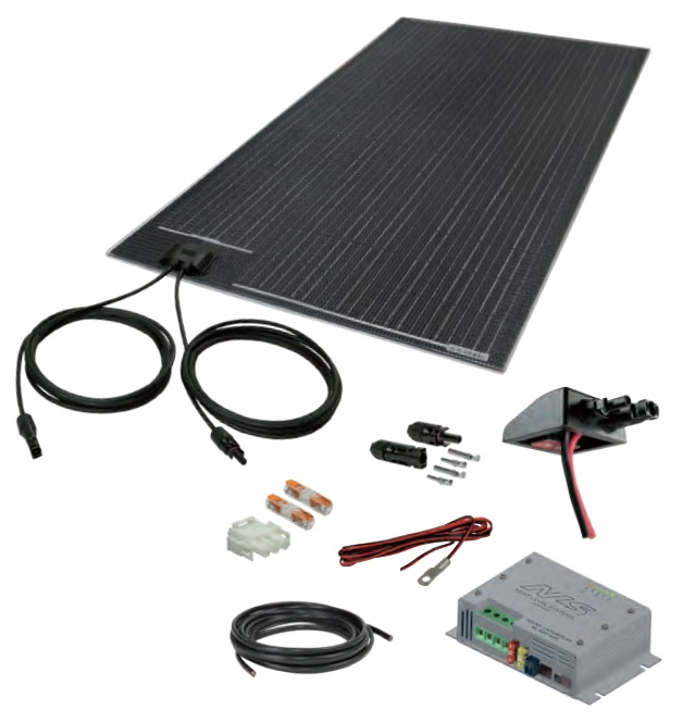 NL Solar-Komplettset FLAT TYPE 200 Wp 2 Mod.