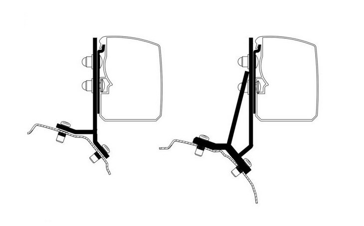 Thule Omnistor 3200 Ford Transit, Tourneo Custom Adapter