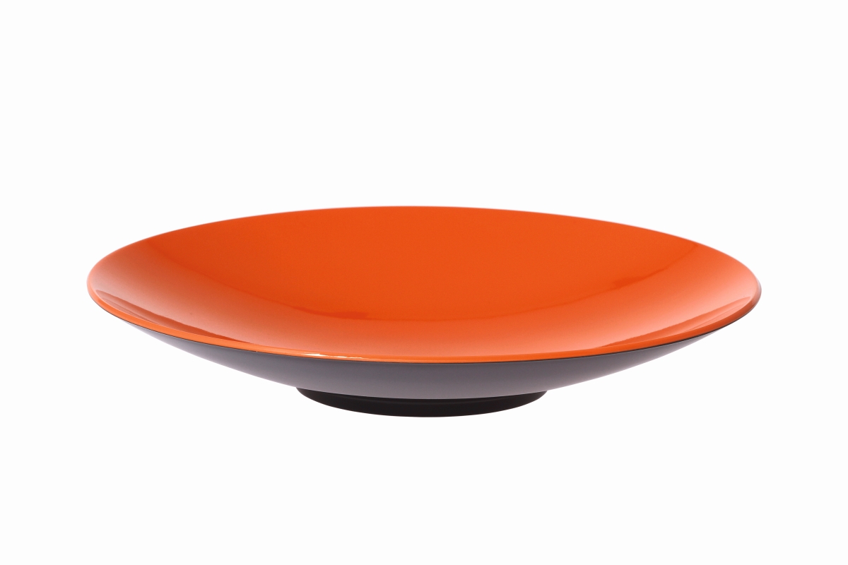 Gimex Pastateller grau-orange 23 cm Gimex Pastateller grau-orange 23 cm