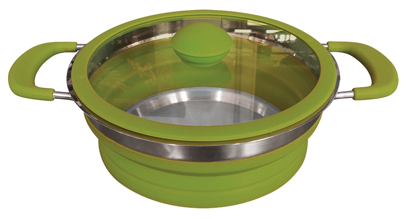 EuroTrail Pfanne mit Deckel 3,5 l grün EuroTrail Pfanne mit Deckel 3,5 l grün
