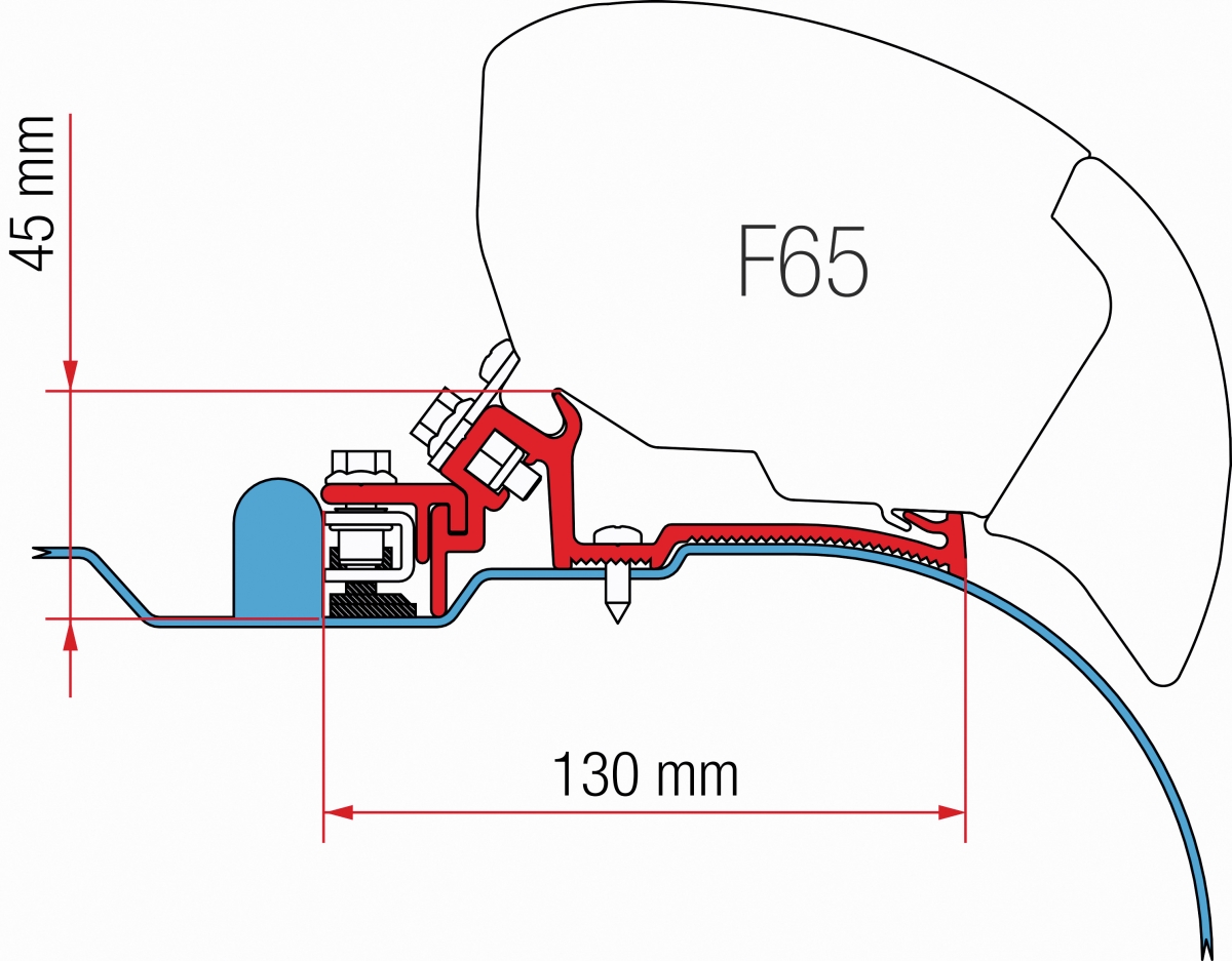 Fiamma F65 Iveco Daily H2 Adapter Kit