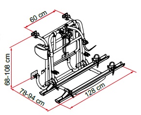 Fiamma CARRY-BIKE® Lift 77 Deep Black