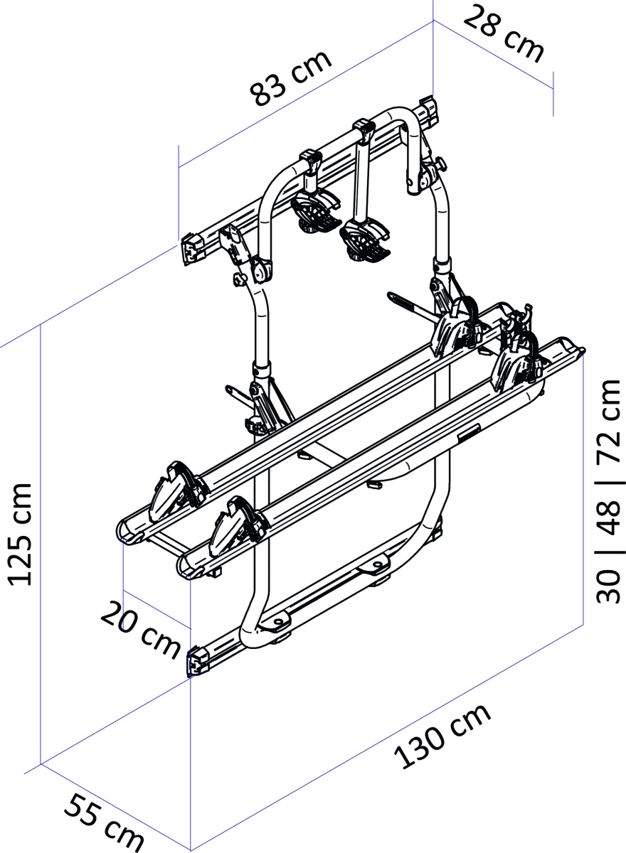 THULE Elite Van XT Ducato ab 2006 2 Räder alu THULE Elite Van XT Ducato ab 2006 2 Räder alu