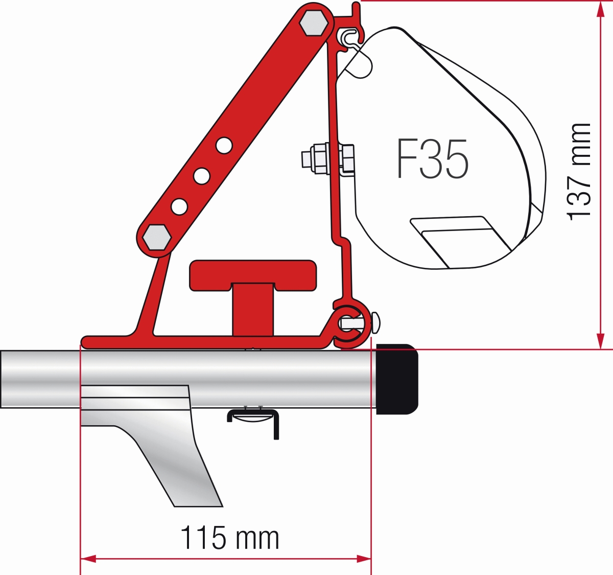 Fiamma Adapter F35 Kit Auto