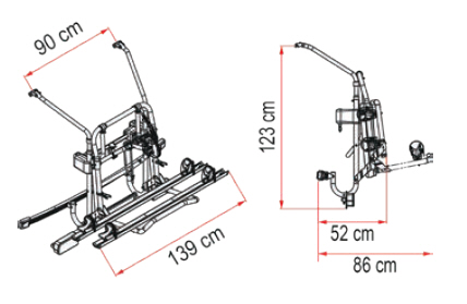 Fiamma CARRY-BIKE MB V-Klasse Lift E-Bikes Fiamma CARRY-BIKE MB V-Klasse Lift E-Bikes