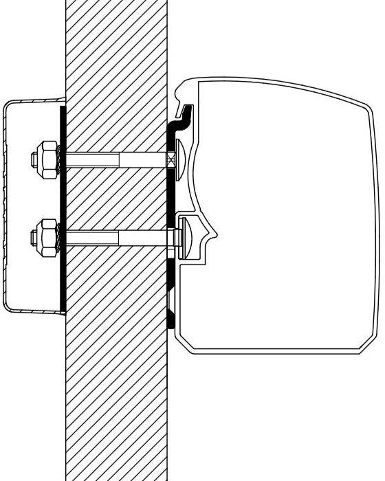 Thule Omnistor 3200 Flach Wand Adapter