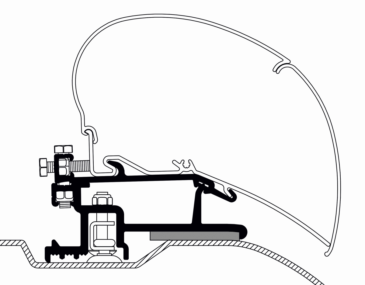 Thule Ducato ab 2006 Adapter 375-400 cm
