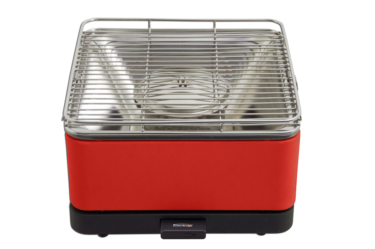 Feuerdesign Tischgrill Teide rot