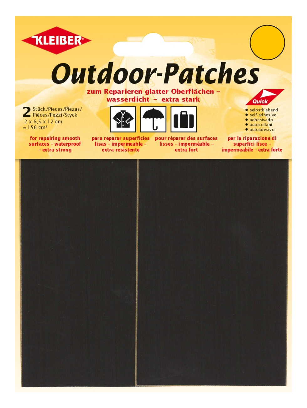 KLEIBER Outdoor-Patches schwarz