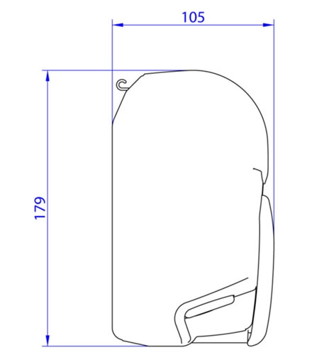 Thule Omnistor 8000 eloxiert 500x275 cm, Saphir Blau