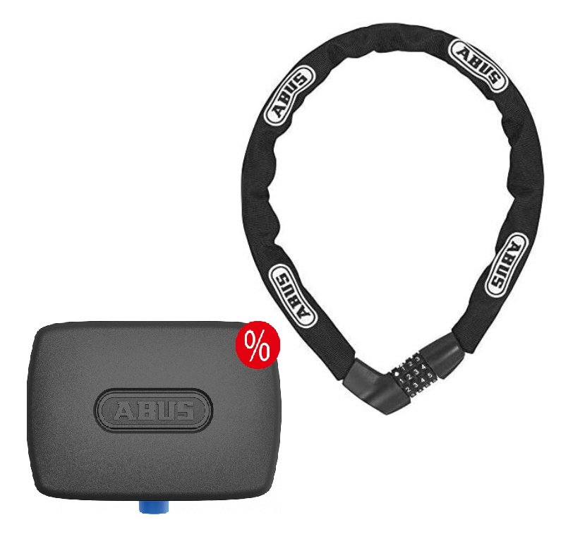 ABUS Alarmbox + Kettenschloss 6806K/75