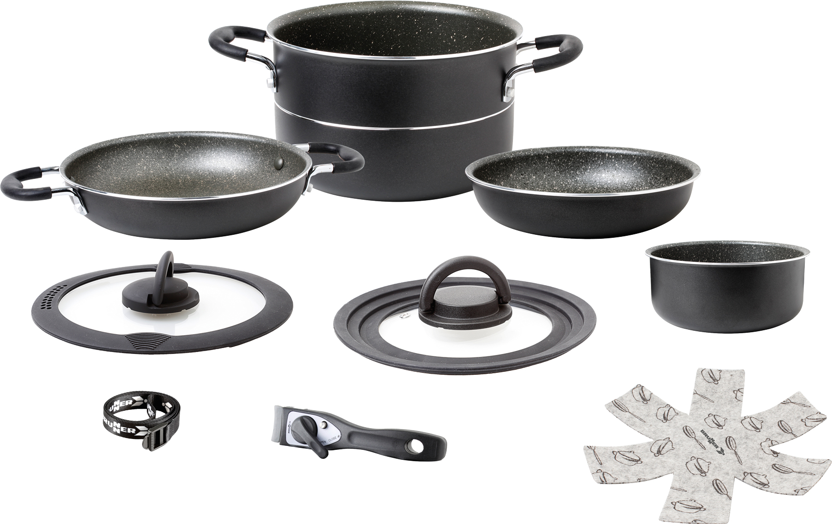 Brunner Topfset PIRATE Vacublock System Ø 24 Brunner Topfset PIRATE Vacublock System Ø 24