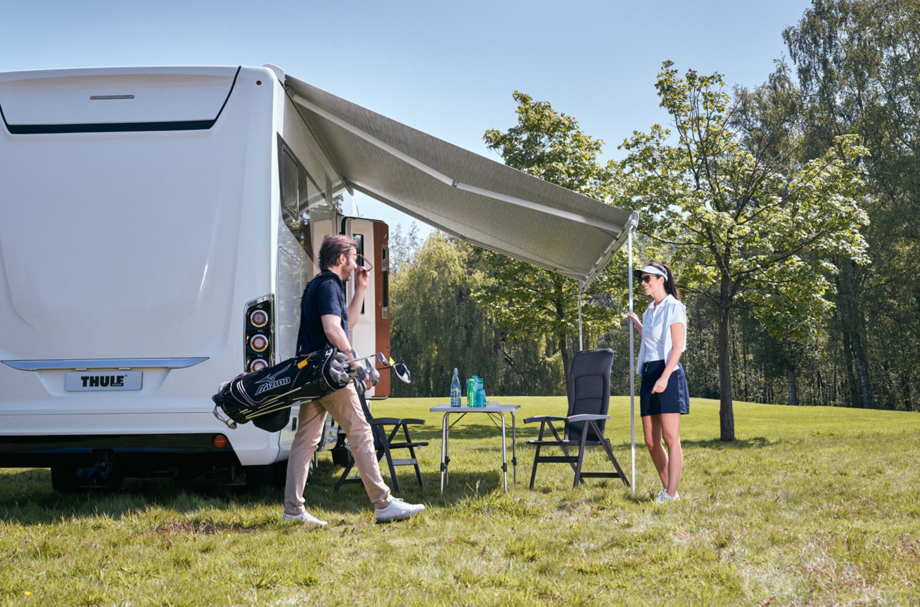 Thule Omnistor 9200 weiß 400x300 cm, Mystic Grau