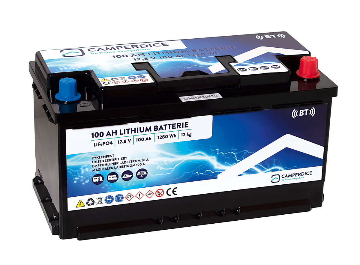 Camperdice Lithium-Batterie 100 AH