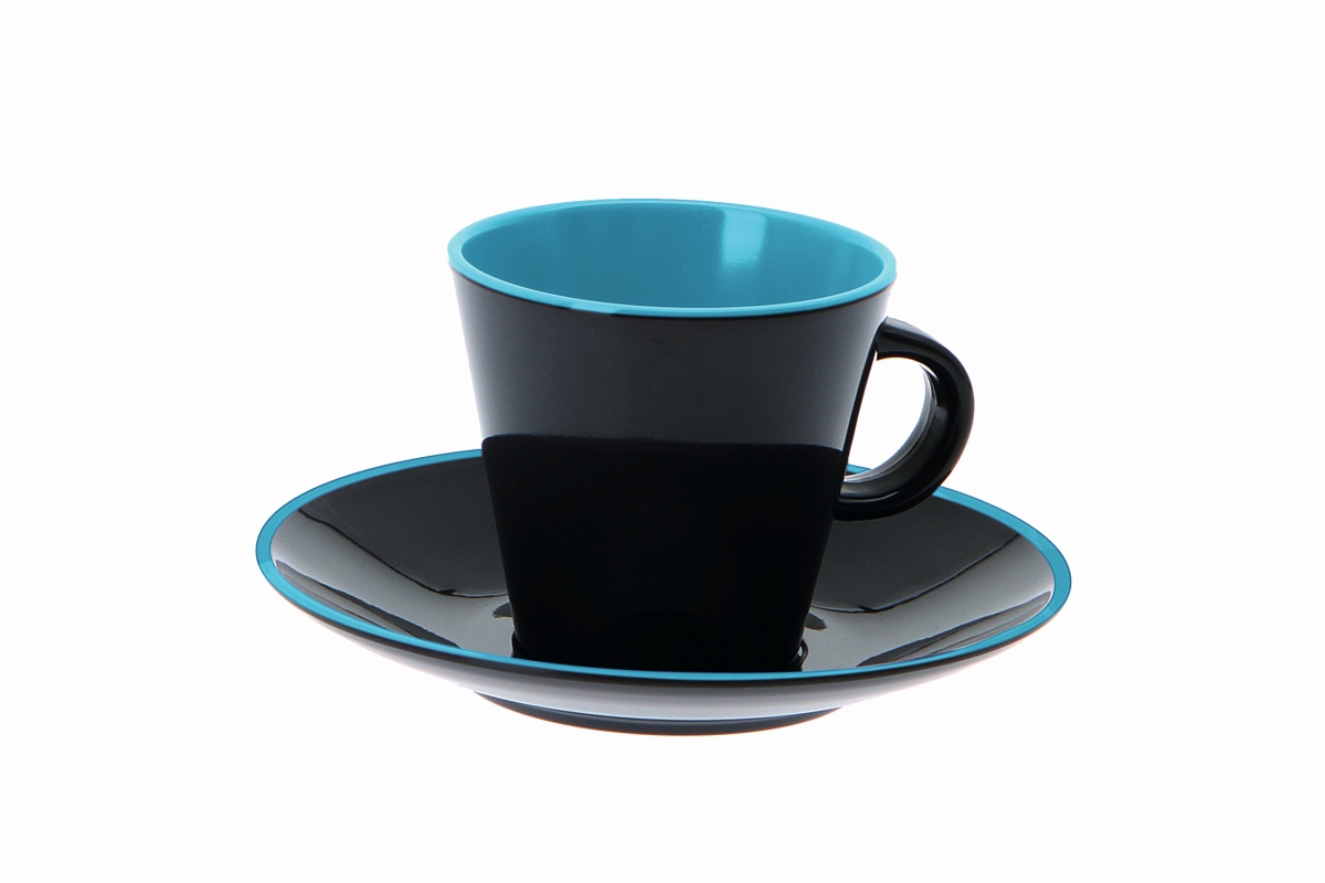 Gimex Espresso-Set grau-blue 4 tlg. Gimex Espresso-Set grau-blue 4 tlg.