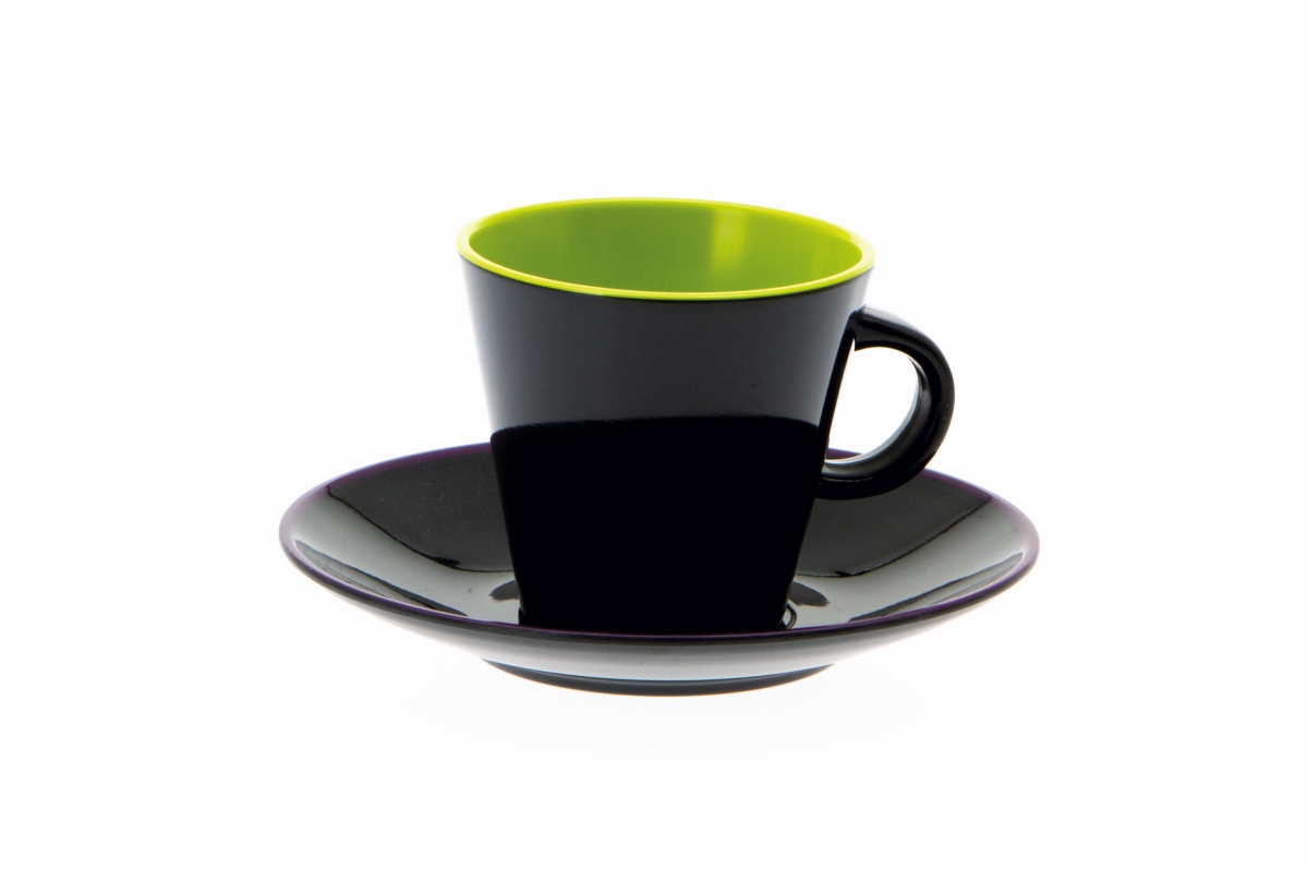 Gimex Espresso-Set grau-lime 4 tlg. Gimex Espresso-Set grau-lime 4 tlg.
