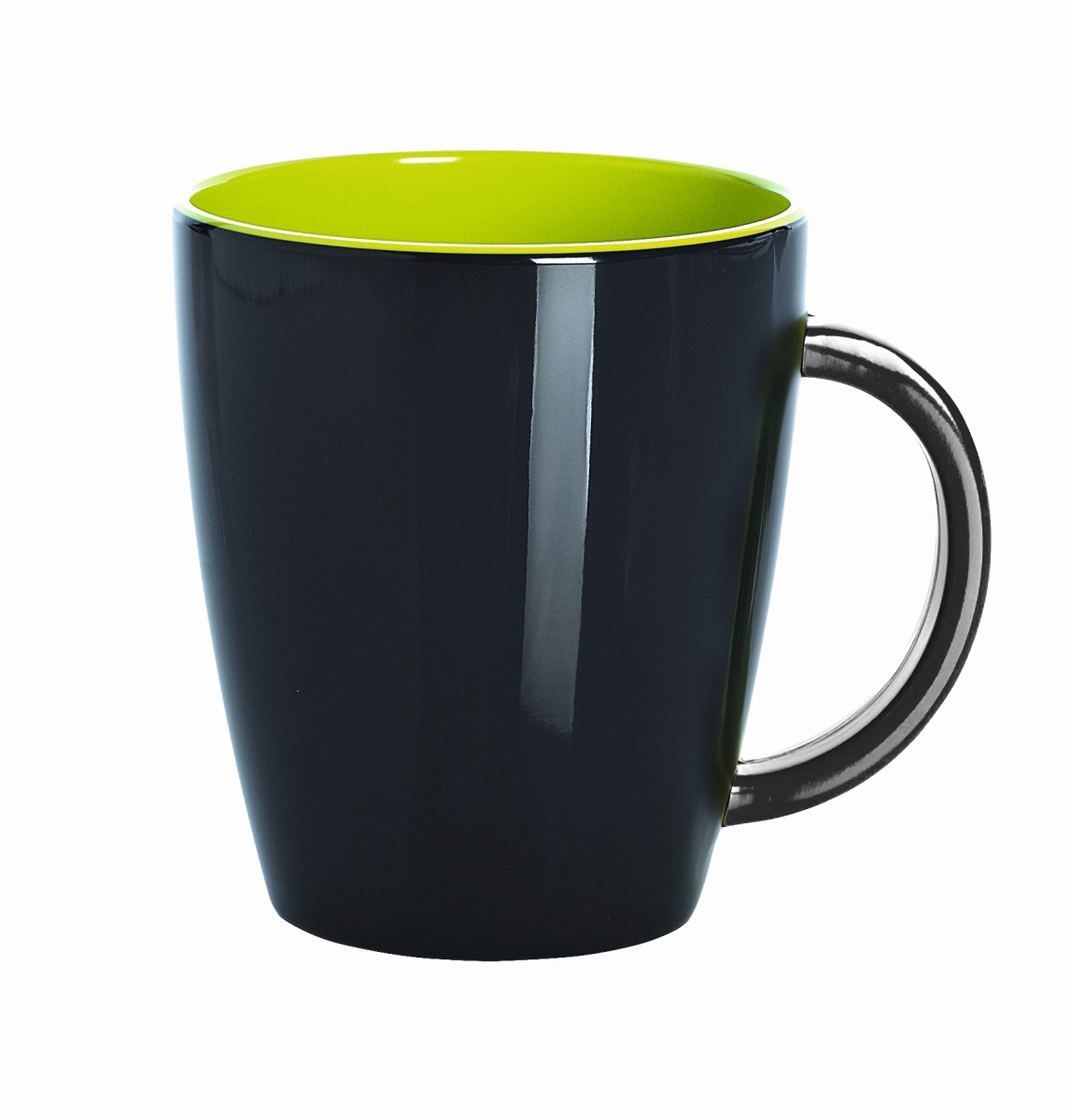 Gimex Henkelbecher grau-lime Gimex Henkelbecher grau-lime
