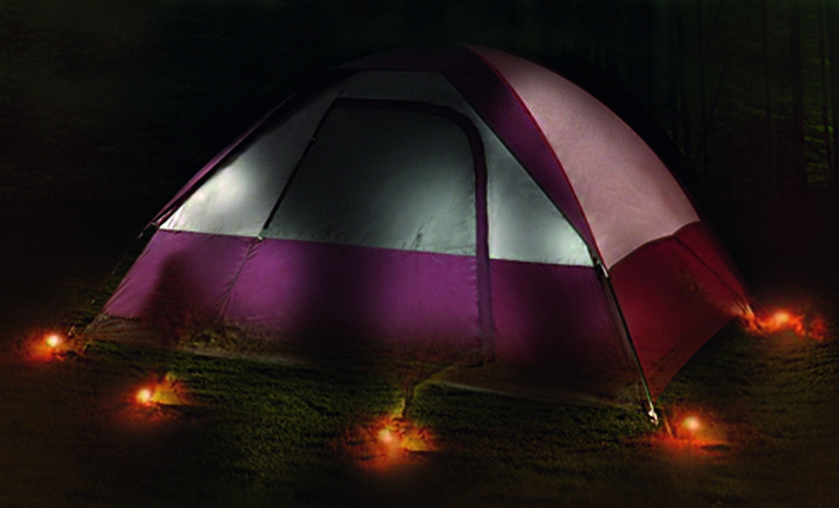 Zelthering mit LED 4er Pack Zelthering mit LED 4er Pack