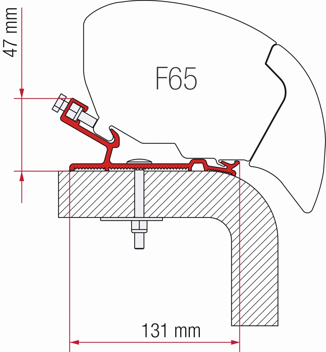 Fiamma F65 Hymer Adapter 340 cm