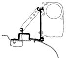 Thule Omnistor Fiat Ducato Jumper Boxer bis 2006 Adapter