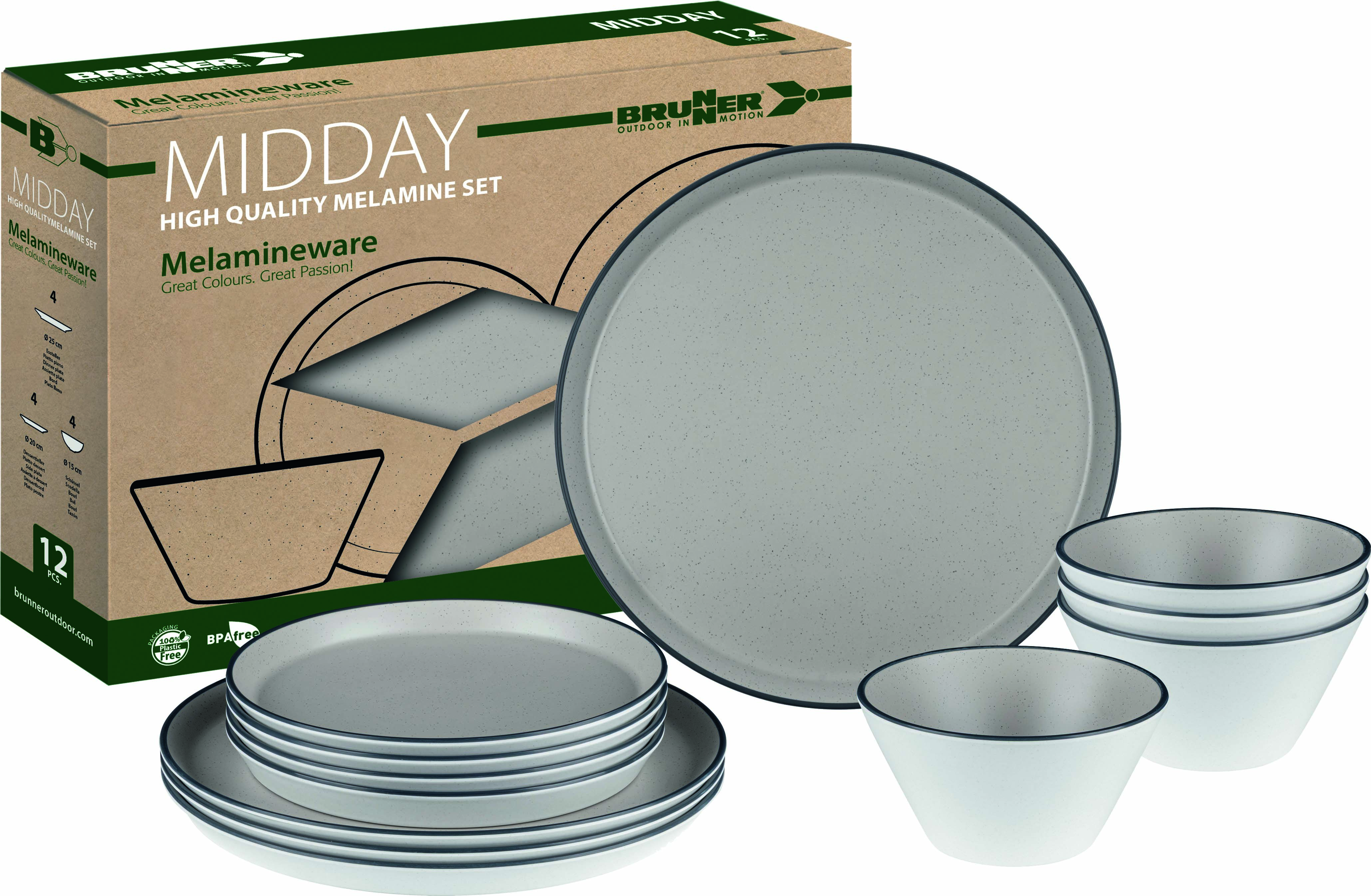 Brunner Geschirrset Midday ICONIC COMPACK