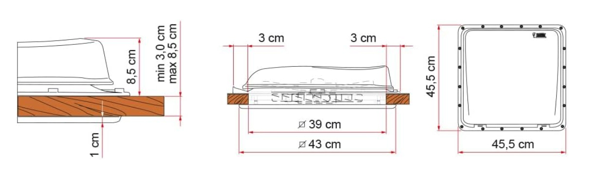 FIAMMA Dachhaube Vent weiß