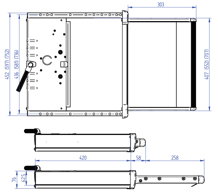 THULE Slide-Out Step V18 12V - 550